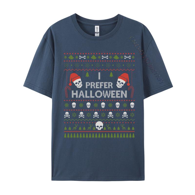 Ich bevorzuge Halloween Weihnachts-Pullover Lustige Hässliche Weihnachts-Feiertags-T-Shirts T-Shirt Hip Hop Modische Oberteile Hemden