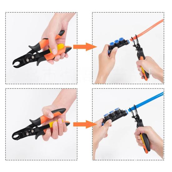 1/2 buc clește de deconectare 1/4 inch 5/16 inch fitinguri pneumatice de țeavă de aer cu deconectare rapidă instrument