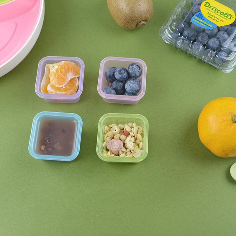 1/7Pcs Candy-Colored Mini Sealed Storage Box For Storing Hamster Snacks And Separating Condiments - Portable