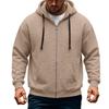 Men's Casual Zip-Up Hoodie Loose Fit Long Sleeve Sweatshirt for Fall Winter