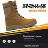 Herren Braune Wasserdichte High-Top Taktische Wüstenkampfstiefel