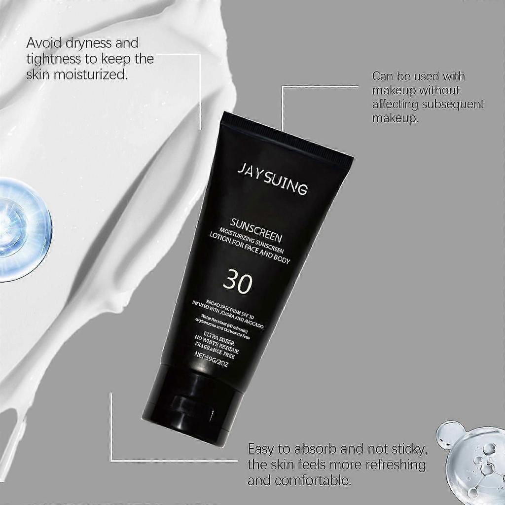 Lightweight UV Protection Moisturizing Cream for Face & Body  Refreshing Summer Sunscreen with Deep Hydration, Breathable Formula, and Easy Applicatio
