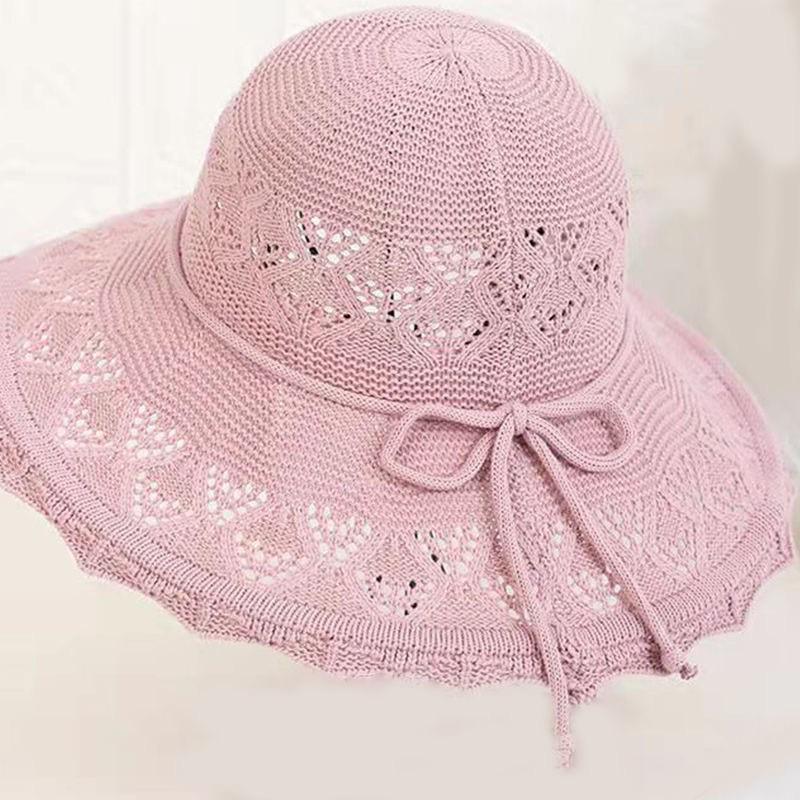 Cappello da Sole da Donna Stile Coreano a Tesa Larga - Estivo Lavabile e Pieghevole