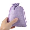 Leinen Hessian Jute Weihnachtsjute Geschenktaschen Süßigkeiten-Organizer Hochzeitsgast Geschenke Kordelzugbeutel