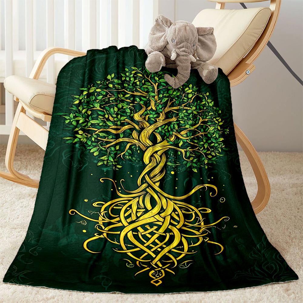 Gothic Style Blanket Soft Warm Cozy Suitable for Seaside Chair Office Four Seasons Universal Stylish Decor Suitable for Gifting Relatives and Friends