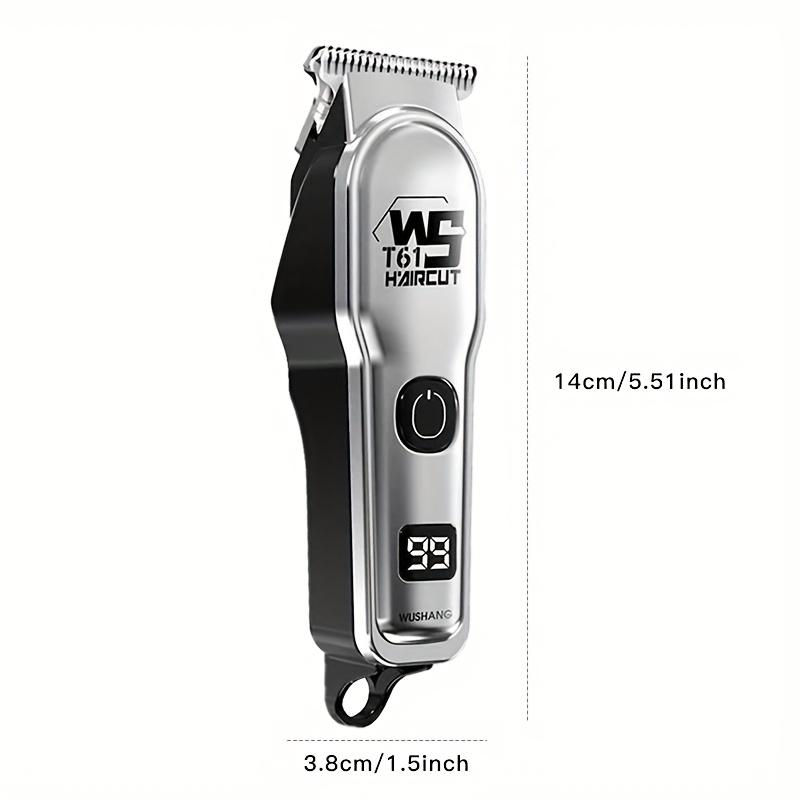 Professional electric hair clipper with limited comb LED digital display USB men's shaving and trimming machine for home use Father's Day