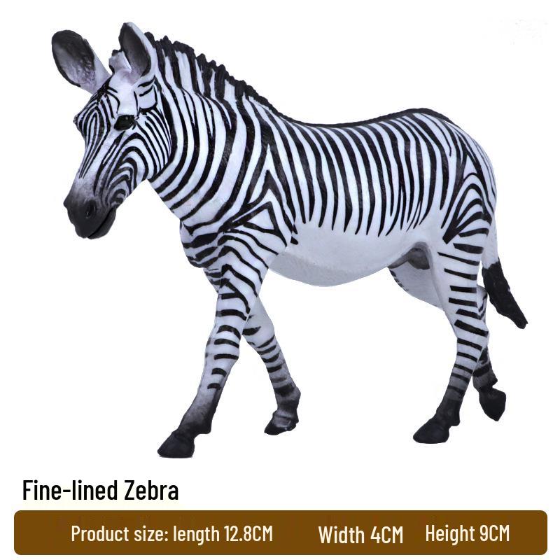 

Модель дикой природы Зебра: Пластиковая игрушка для детей в стиле африканского сафари