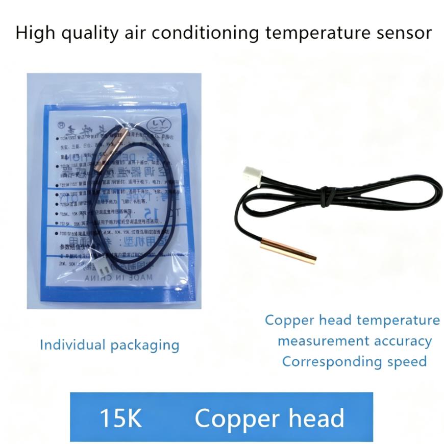 47Cm Dual Probe Tube Sensor Green Environmentally Friendly Air Conditioning Temperature Sensor Diy Accessory Temperature Sensing