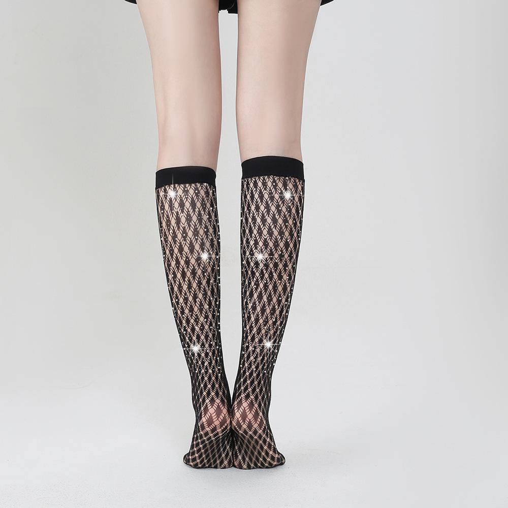 Damstrumpor, Vita Diamanter, Europeisk & Amerikansk Stil, Enfärgade, Hetsig Försäljning (TZ5014)