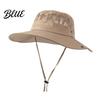 Cappello da Sole a Tesa Larga per Escursionismo Cappelli a Rete Uomo Protezione UV Cappello da Pesca Secchiello Traspirante Pescatore Donna Pieghevole Estivo Outdoor Spiaggia Safari