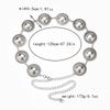 Mei European and American Ancient Silver Versatile Metal Thin Waist Chain, Women's Dress Decorative Belt, Retro Belt, Skirt Waist Chain