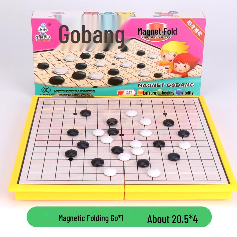 Children s Magnetic Folding Ludo & Five-in-a-Row Educational Game Board - Perfect Parent-Child Toy Gift