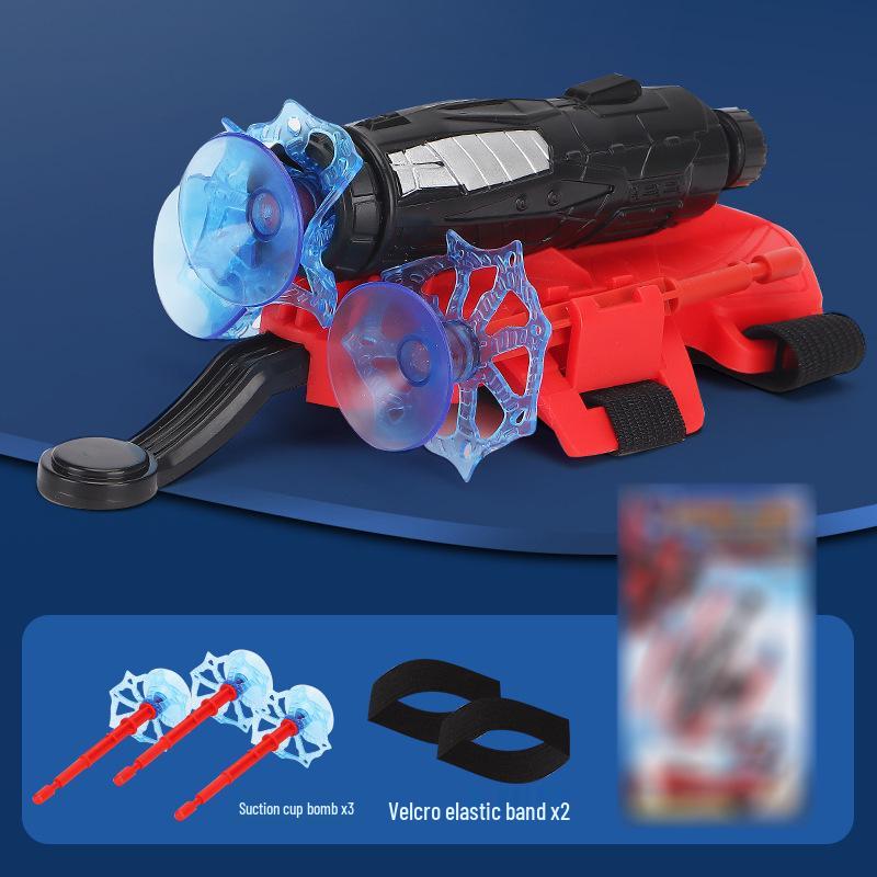 Children's Spider Hero Web Shooter Glove with Soft Bullet and Suction Cup Dart Launcher