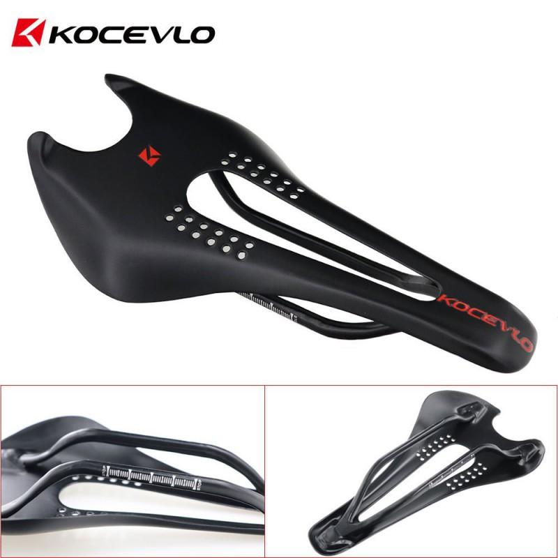 Ultra Lightweight Carbon Fiber Bicycle Saddle Road Mountain Bikes Comfortable Breathable Seat Pad SD05 Black