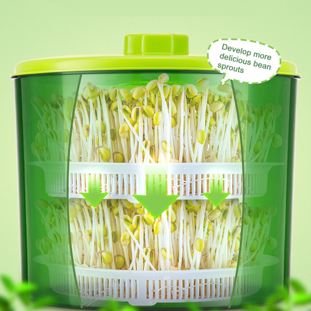 Buy 3 Layers Bean Sprout Machine Electric Seed Sprouter DIY Bean Sprout Maker Thermostats at