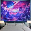 Dream Universe Tapestry Extraterrestrial Mountains And Lakes Scenery Tapestry Decorative For Living Room Sofa Background