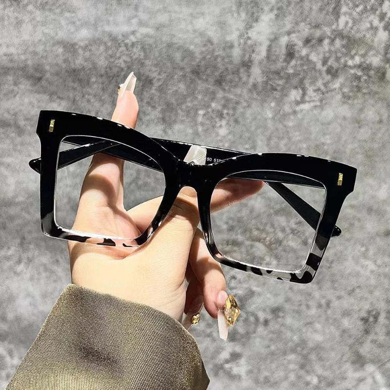 New Fashion Reading Glasses Retro Oversized Square Prescription Glasses For Men Women Trendy Luxury Hd Lens Presbyopia