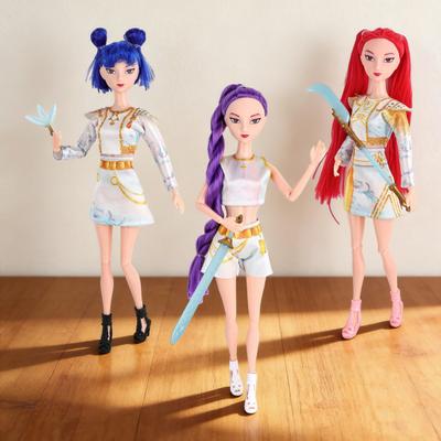 1/3 Peças Boneca Kpop Menina Caçadora Articulações Móveis Figura de Ação de Menina Decoração Personagem de Filme de Animação Brinquedo Colecionável Fãs Entusiastas Presente