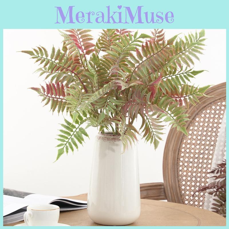Fern Artificial Leaf Decor With Durable Material Indoor Home Photography Scene