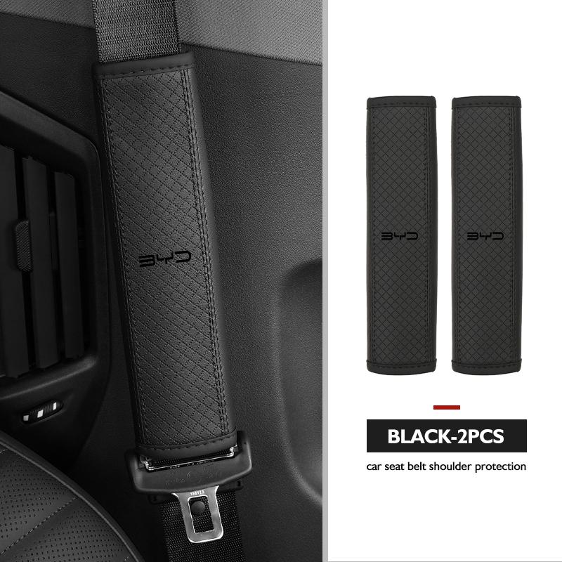 Car Safety Belt Cover Shoulder Protective Pad Anti-slip Pads Auto Accessories For BYD 3 Yuan F3 E6 F0 G3 I3 Plus Ea1 Song Max