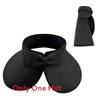 Neutral Top Straw Hat Sun Protection Cap With Butterfly Knot For Travel Beach
