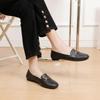 WTEMPO Low Thick Heel Anti Slip Casual Office Ladies Commuting Shoes Women's Spring Summer Large Size Solid Color Single Shoes