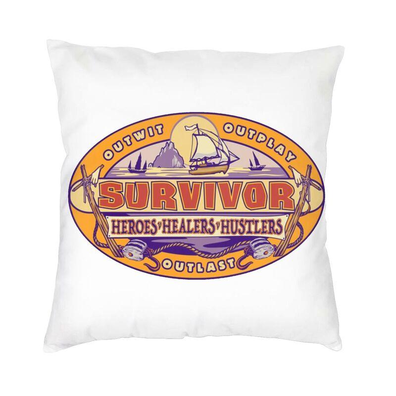 Reality TV Survivor Cushion Covers Sofa Home Decorative Square Throw Pillow Case 40x40cm