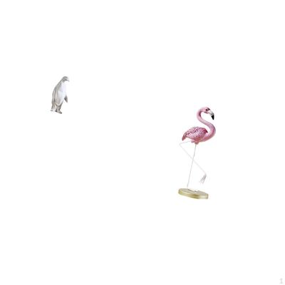 Penguin Flamingo Resin Animal Sculpture Collectable Figurine Decorative Ornament Statue for