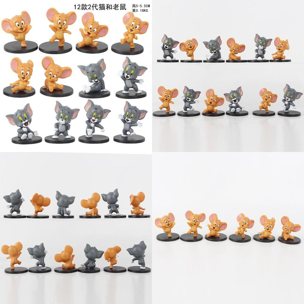 Adorable Tom And Jerry Q Version Collection Pvc Toy Figures Blind Box Decor