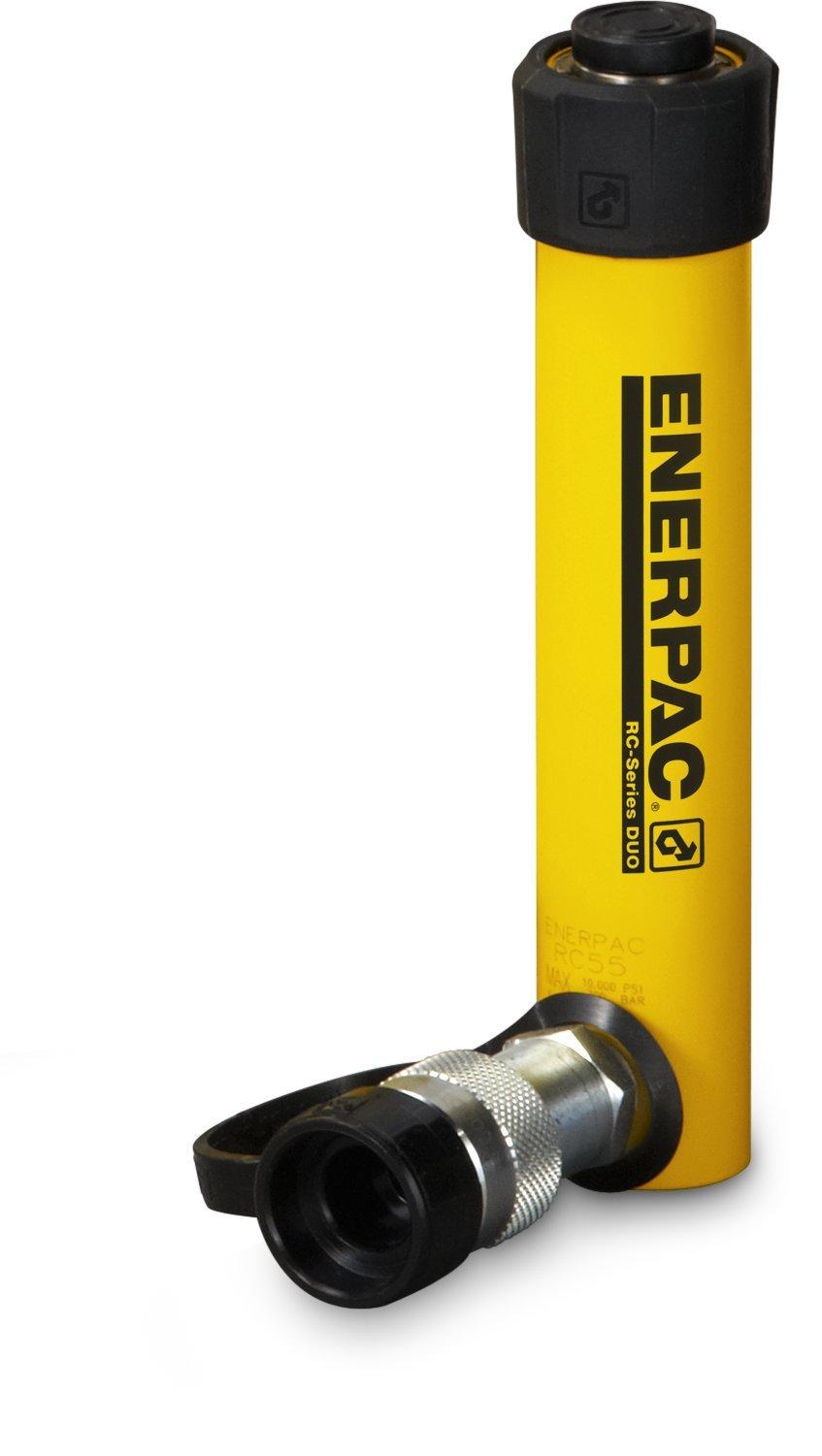

Enerpac RC-53 Single-Acting Alloy Steel Hydraulic Cylinder with 5 Ton Capacity, Single Port, 3 Stroke