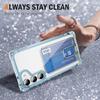 For Samsung Galaxy S23 Case Reinforced Corners TPU+Acrylic Phone Cover with Kickstand Card Holder