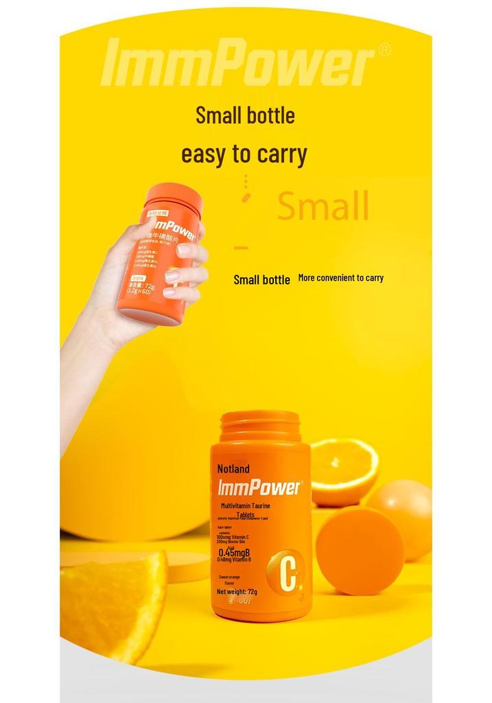 Nott/Landover Taurine Tablets with Added Vitamins - 60 Tablets/Bottle - Authentic Product