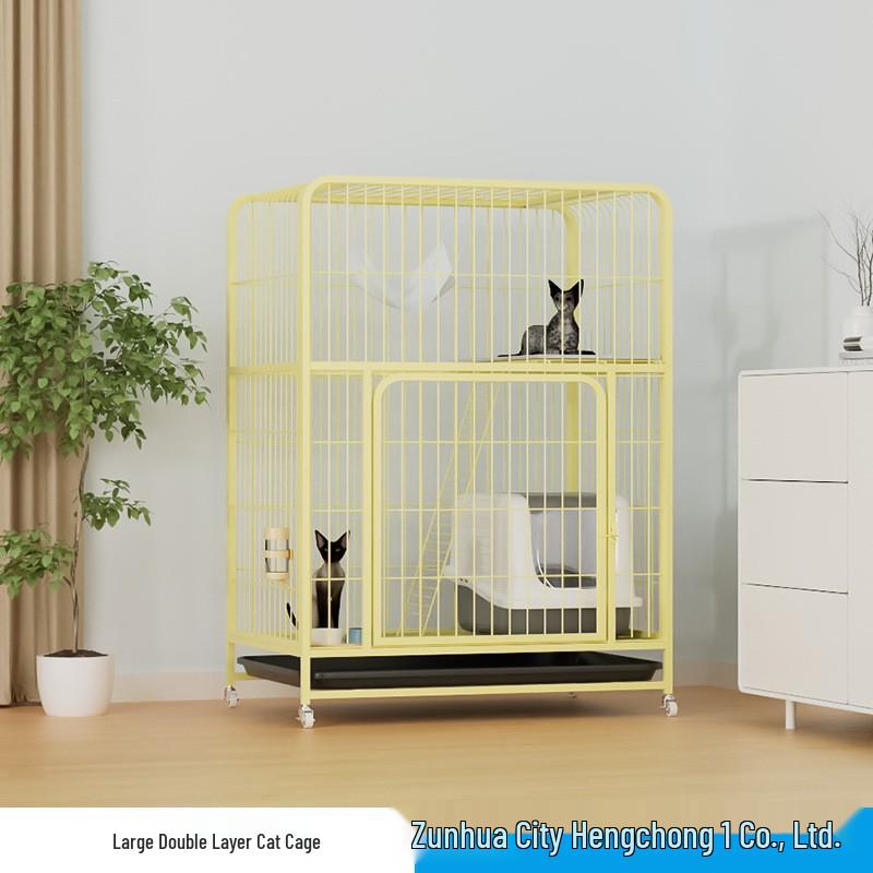 Extra-Large Three-Layer Cat Cage Villa for Household Use