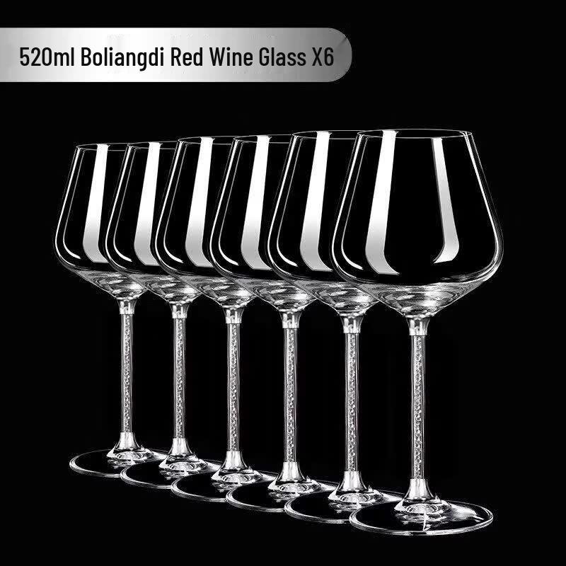 European Crystal Red Wine Glass & Decanter Set