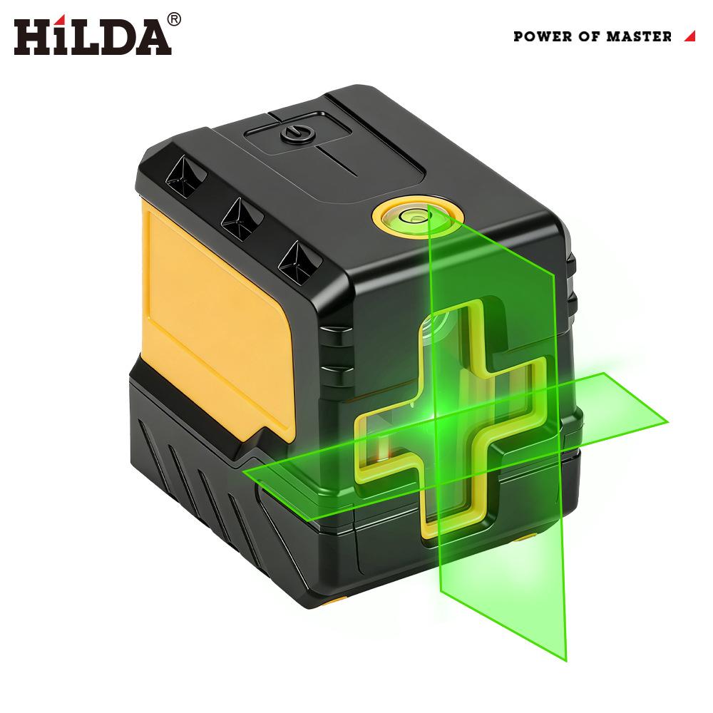 New Mini 2-Line Green Laser Level: High-Precision Floor-Attached Projector Instrument