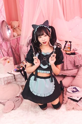 Clearstone Yum Yum Yummy Cosplay Halloween Bondage Cat Maid Women's Black