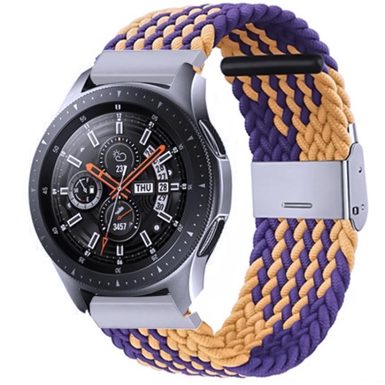 For Samsung Galaxy Watch 4 / Watch 5 20mm Nylon Braided Metal Buckle Watch Band