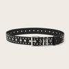 Solid Fashionable Color Star And Rivet Decor Women Casual Belt For Daily Use