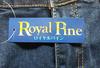 Royal Pine Stretch Denim Skirt with Midi Length and Back Slit Women's High-Waisted (L, Navy)