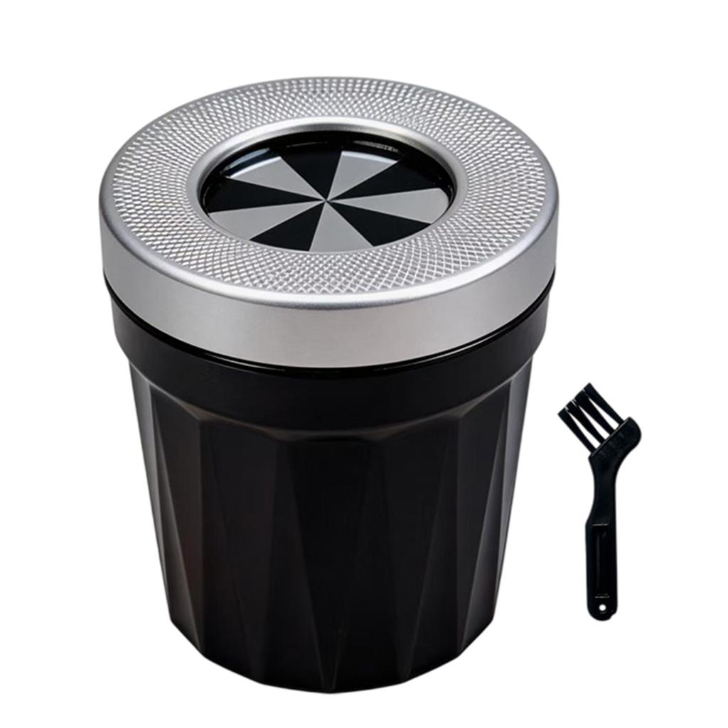 Rotatable Cigarette Trash Can with Lid Smokeless Detachable Car Ash Tray Smell Proof Vehicle Accessories for Cars Home Office