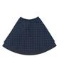 Mihebeu Check Pocket Midi Skirt Navy