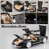 1:24 Mercedes Benz 300SL Alloy Classic Vintage Car Model Car Model Diecast Metal Pull Back Sound Light Car Fashionable Ornaments