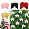 5pcs Angel Wings Christmas Feather Baubles Tree Hanging Ornament Diy Decor Craft