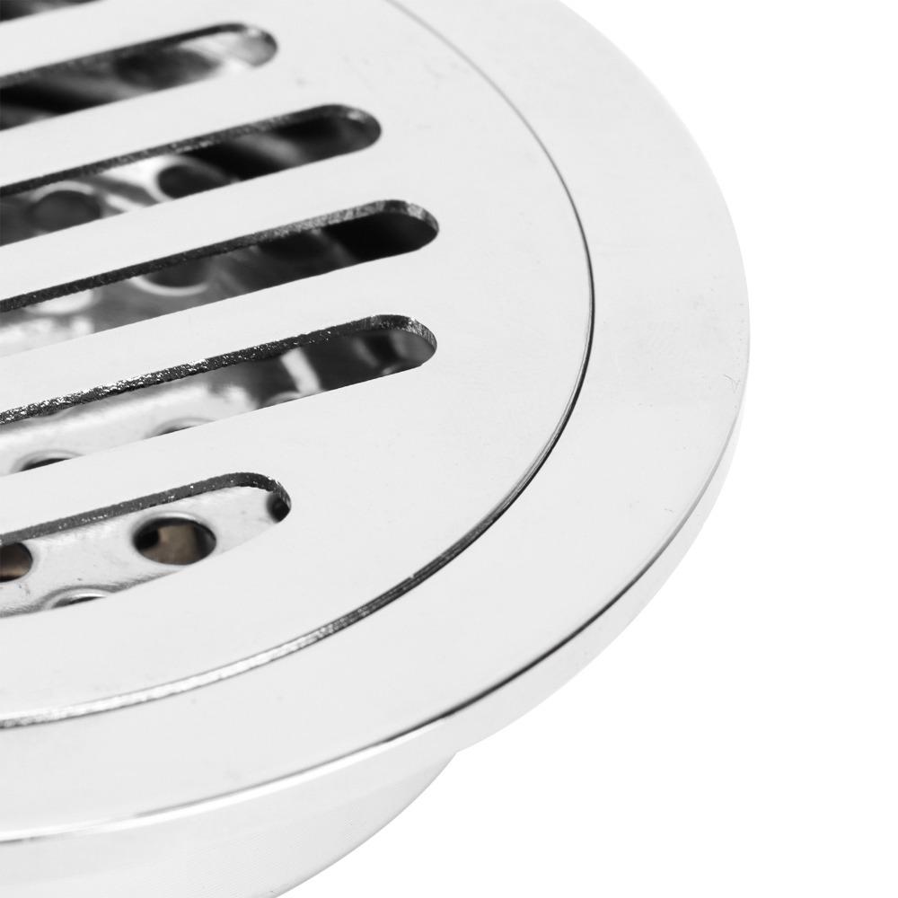 Round Shower Floor Drain Copper Drain Strainer Anti-Odor Floor Drain  Laundry Room