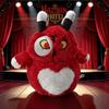 25CM New Anime Hazbin Hotel Hell Alastor The Radio Devil Cat Plush Toy Easter Sunday Cartoon Game Movie Peripheral Fan Kid Gifts