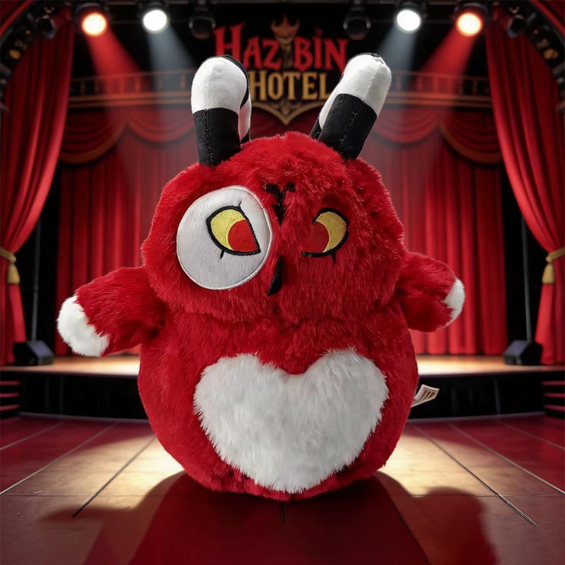 25CM New Anime Hazbin Hotel Hell Alastor The Radio Devil Cat Plush Toy Easter Sunday Cartoon Game Movie Peripheral Fan Kid Gifts
