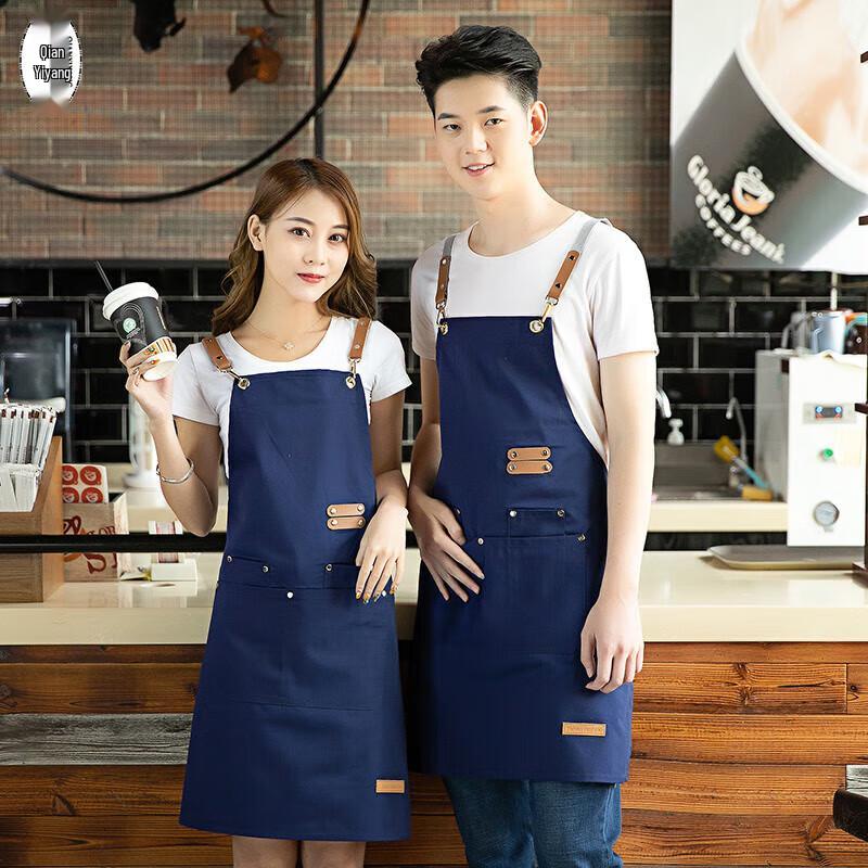 

QIANYIYANG Fashion Strap Canvas Denim Apron M