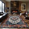 Persian-Style Waterproof Non-Slip Carpet Mat for Living Room and Bedroom