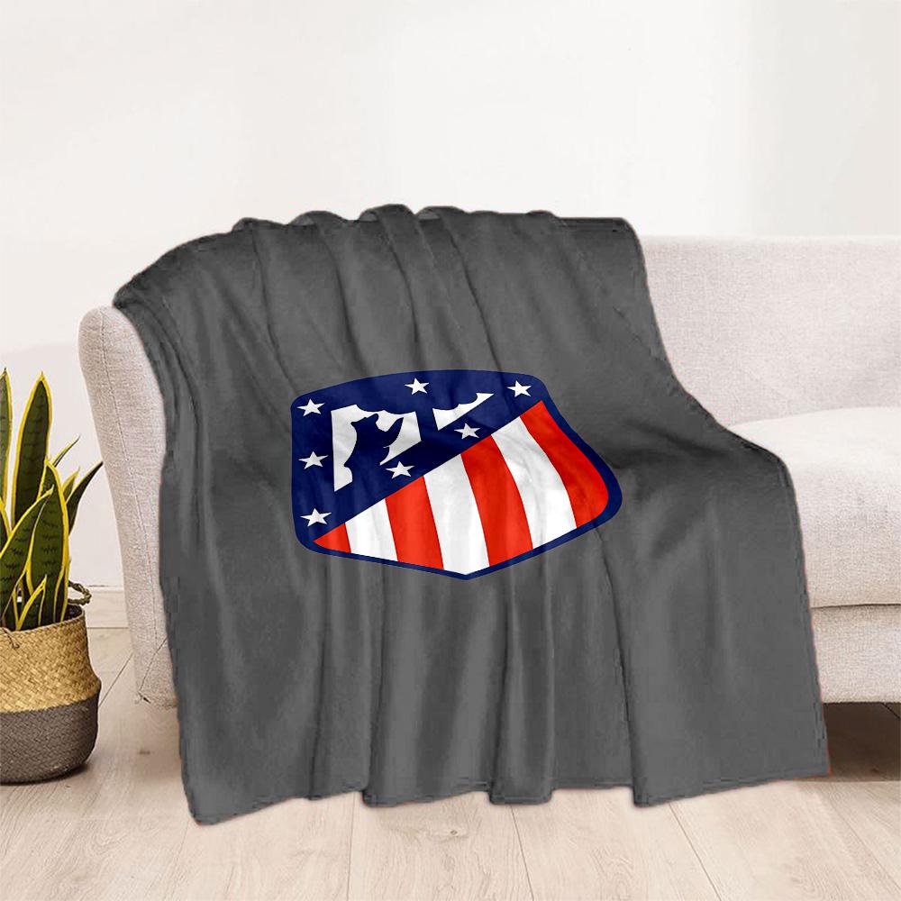 Atletico Madrid Blanket Soft Cozy Great For Office Couch Bed For All Occasions Digital Print Gift For Travel Home Birthdays