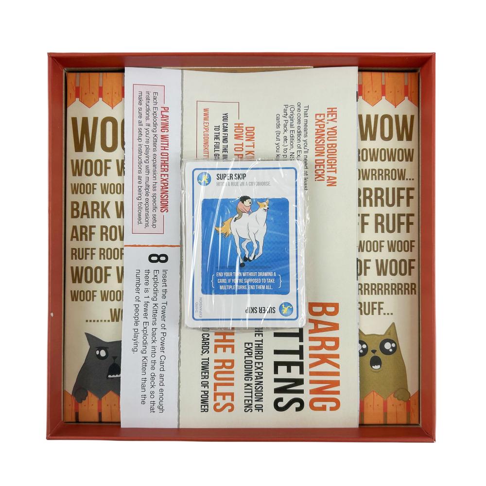 Barking Explosive Kitten Set for Family Gatherings, Board Games, Fun Adult and Children's Toy Card Games, Suitable As Gifts